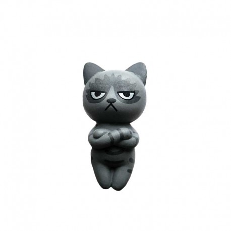 Petit Chat Kawaii A L Air Grincheux Figurine Chat Manga