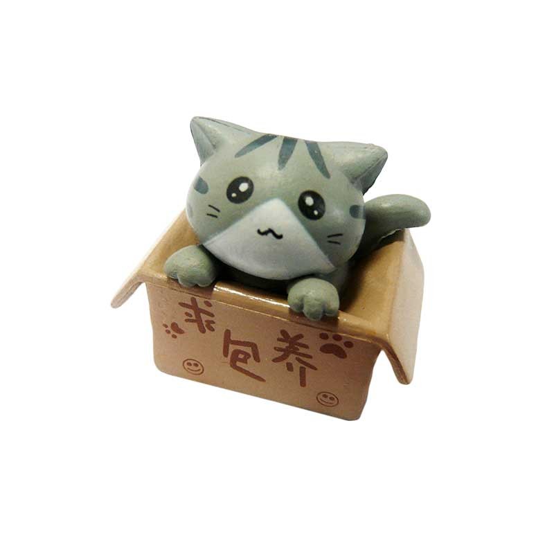 Figurine Kawaii Nekoland Figurine De Chat Dans Un Carton