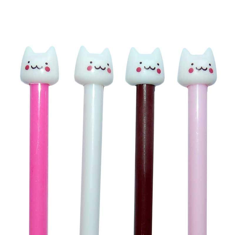 Fourniture kawaii Nekoland : Stylo chat à ressort